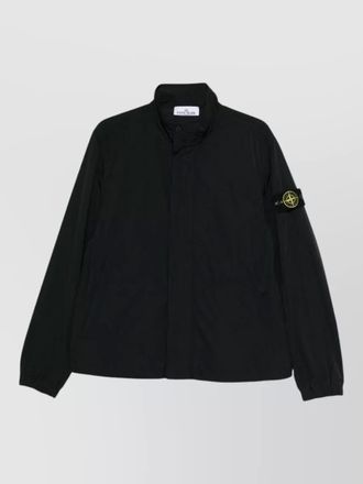 Stone Island high neck jacket side welt pockets