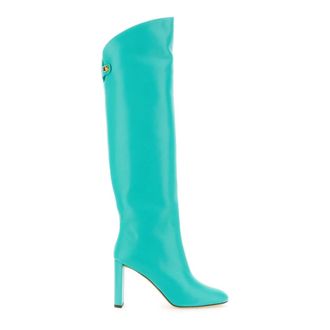 Maisons Skorpios Skorpios Boots - Dames - Laarzen met Hak - Blauw - 36 EU - Denim - Schoenen