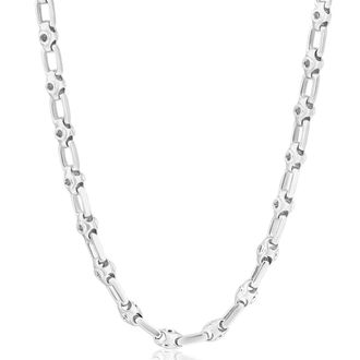 Pompeii3 Mens 14k Gold (38gram) or Platinum (71gram) 4.5mm Link Chain Necklace 20