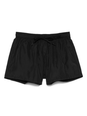 Moschino logo-lettering swim shorts - men - Polyester/Polyester - M - Black