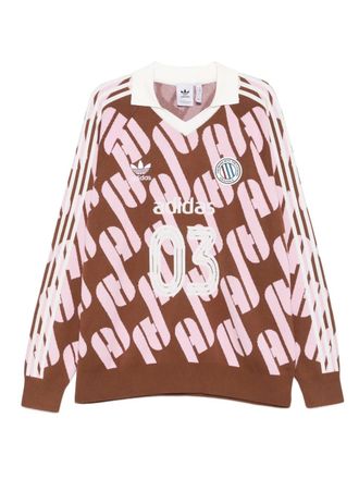 adidas Adicolor Blokecore jumper - men - Cotton - L - Brown