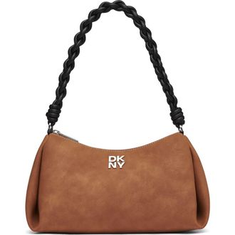 DKNY Remy Top-Zip Shoulder Bag in Tobacco at Nordstrom
