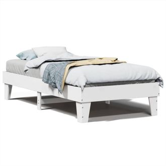 Berkfield Home Bed Frame without Mattress White 100x200 cm Solid Wood Pine