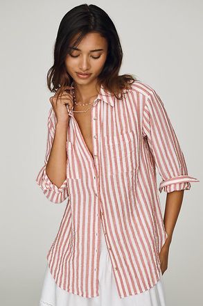 Pilcro Hadley 100% Cotton Striped Buttondown Shirt