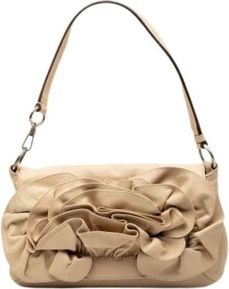 Saint Laurent Pre-owned Shoulder Bags, female, Beige, Size: ONE SIZE Pre-owned The Nadja Rose Shoulder Bag