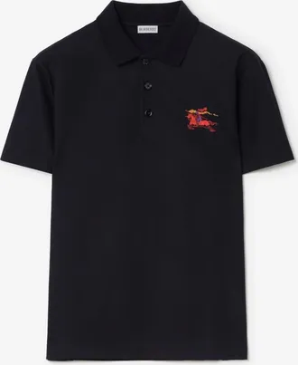 Burberry Cross Stitch EKD Cotton Polo Shirt, Size: XXXL