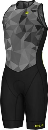 Al&eacute; Triathlon Triple Body Sleeveless Veloeinteiler f&uuml;r Herren | schwarz/grau