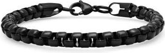 HMY Jewelry Mens Black IP Stainless Steel Box Chain Bracelet in Yellow at Nordstrom Rack