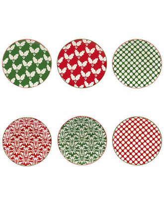 Certified International Winter Medley Canape Plate