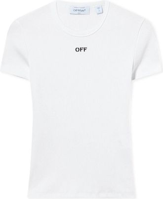 Off-white Basic T Shirt With Logo