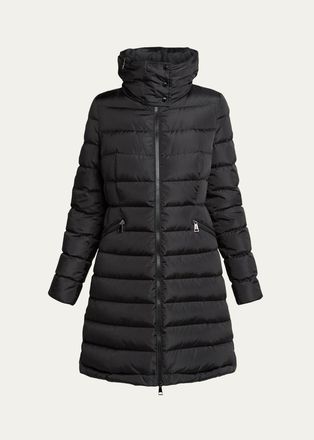 Moncler Hirma Hooded Long Down Jacket