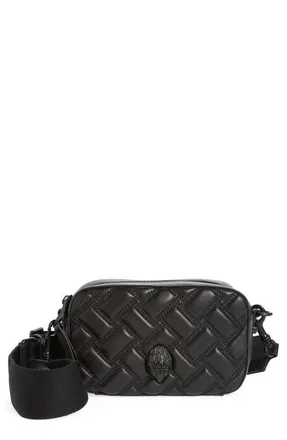 Kurt Geiger Kensington Small Leather Camera Bag in Black at Nordstrom