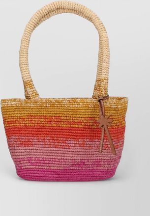 Maneb&igrave; shoulder bag dual handles palm tree charm