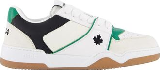 Dsquared2 Spike Sneakers Wit | Groen - Heren - Sneakers - Veelkleurig - 43 EU - Schoenen