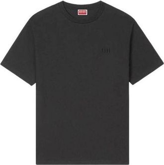 Kenzo Boke Flower 2.0 Embroidered Oversized T-shirt in Cotton Black FG55TS4024SG.99J