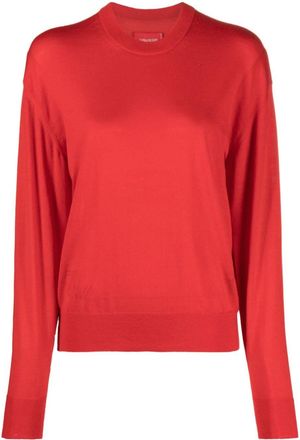 Zadig&Voltaire Emma cut-out-sleeves wool jumper - women - Merino - L - Red