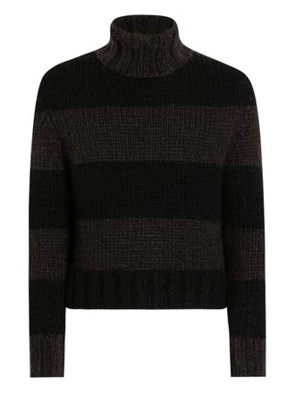 Dolce & Gabbana gestreiftes Rollkragenpullover -Pullover