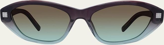 4G Logo Acetate Cat-Eye Sunglasses