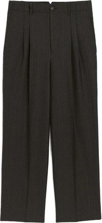 Ami Cigarrebroek met Hoge Taille - Heren - Straight fit broeken - Grijs - W42 - Katoen - Broeken