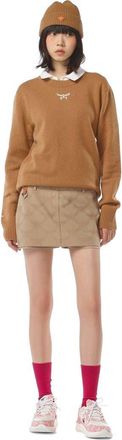 MCM Laurel Sweater in Wool and Recycled Cashmere in Cognac at Nordstrom, Size X-Large It