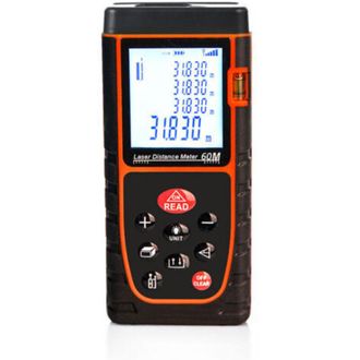 OEM Tel&eacute;metro L&aacute;ser De 60 M - Alta Precisi&oacute;n, Port&aacute;til, Infrarrojo, Para Mediciones En Interiores - Regla Electr&oacute;nica Roja