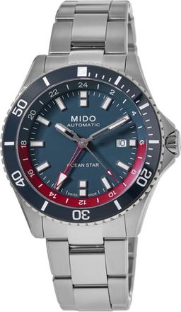 Mido Ocean Star GMT Blue Dial Steel Mens Watch M0266291104100