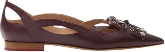 Scarosso Spicy Ballet - Dames - Ballerinas - Bruin - 36 EU - Leer - Schoenen