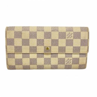 Louis Vuitton White Long Wallet (Bi-Fold) (Pre-Owned)
