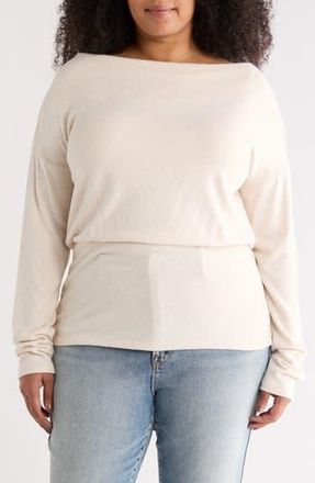 Renee C Banded Hem Top in Oatmeal at Nordstrom Rack, Size 1 X