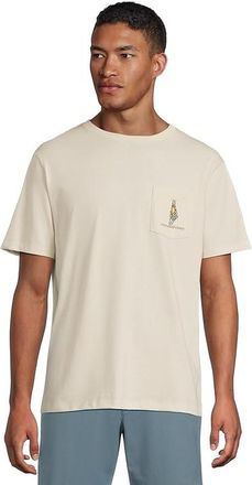 Vineyard Vines Rest In Paradise Short-sleeve Pocket T-Shirts Mens T Shirt Stone : MD, Cotton