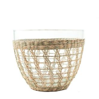 Be Home Seagrass Cage Bowl in Natural - Large at Nordstrom