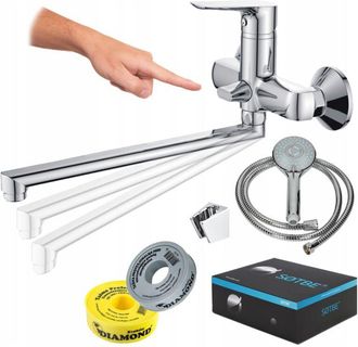 OEM Grifo De Ba&ntilde;era De Pared Para Ba&ntilde;era, M&oacute;vil, Grifo Giratorio, Interruptor Giratorio