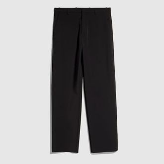 Gucci Stretch Technical Polyester Pants, Size 44, Black, Ready-to-wear