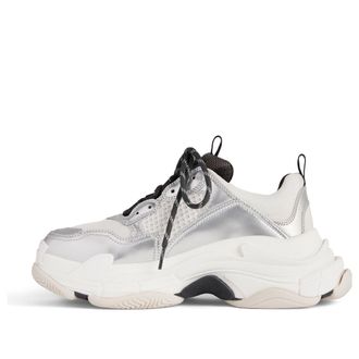 Balenciaga (WMNS) Balenciaga Triple S Sneakers Black White Silver Double Foam and Mesh 524039W2FWM8191