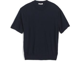 Madewell Cotton Crewneck Sweater T-Shirt in Dark Navy at Nordstrom, Size Xx-Large