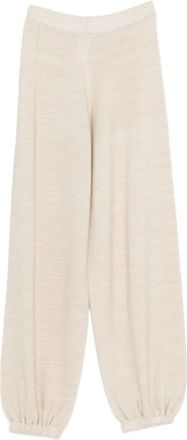 Fabiana Filippi Dames, Broeken, Beige, Maat: L