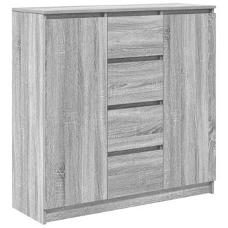 Berkfield Home Sideboard with Drawers Grey Sonoma 100.5x35x98.5 cm Engineered Wood