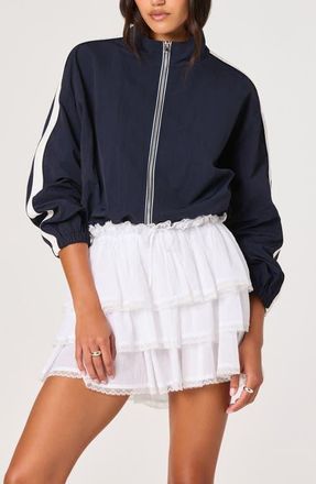 ASTR the Label Teo Track Jacket in Navy at Nordstrom, Size Large