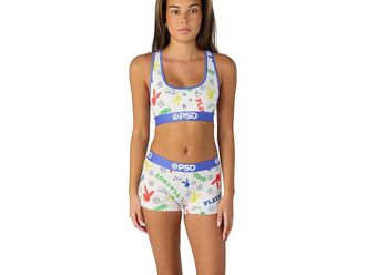 PSD Playboy Primary Boy Shorts Womens Underwear : LG, Elastane/Polyester