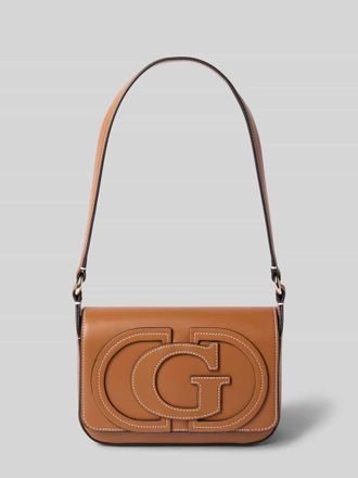 Guess Shoulder Bag mit Logo-Detail Modell Ruby in Cognac, Gr&ouml;&szlig;e 1