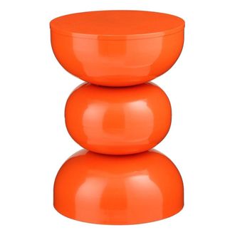 MiCa Decorations Mesa auxiliar luna naranja h46xb32xl32cm