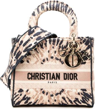 Dior Pre-owned Dior Medium Embroidered Canvas Tie Dye Lady D Lite 50-MA-0290