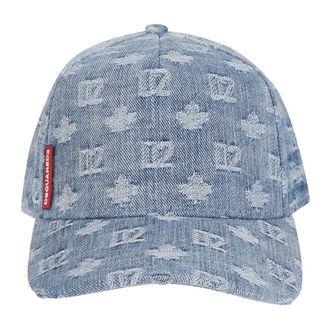 Dsquared2 Caps, male, Blue, Size: ONE SIZE Monogram Baseball Cap