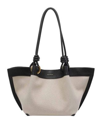 Coccinelle Beige Medium Finn Shoulder Bag