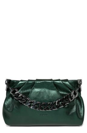 Aim&eacute;e Chill Out Frame Clutch in Metallic Forest at Nordstrom