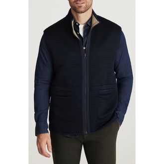 34 Heritage Reversible Ottoman Stitch Vest in Navy at Nordstrom, Size Xx-Large