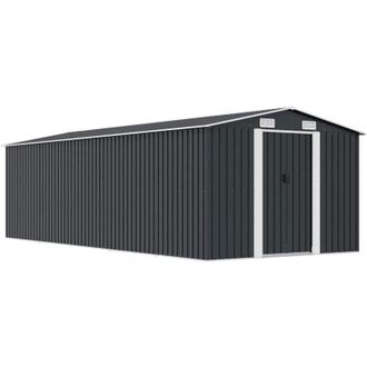 vidaXL Caseta De Jard&iacute;n Metal Antracita 257x580x181 Cm Vidaxl