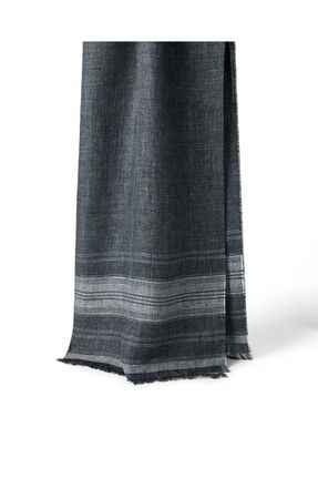 Brunello Cucinelli Linen scarf in Anthracite at Nordstrom