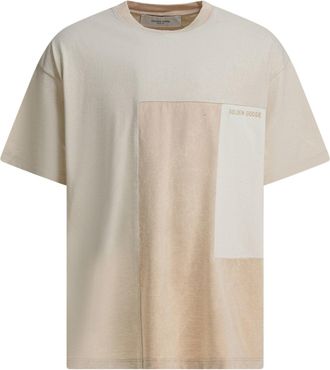 Golden Goose Irio T-Shirts Beige-Uomo