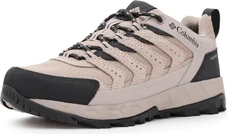 Columbia Strata Trailtm Low Wp Mens Shoes Soft Taupe/Dark Grey : 10.5 D - Medium, Synthetic